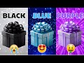 Choose Your Gift 🎁| 3 gift box challenge | Black, Blue or Purple 🤩😍😭 | How Are Your Lucky?