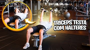 COMO FAZER TRÍCEPS TESTA ALTERNADO COM HALTERES - Fisioprev