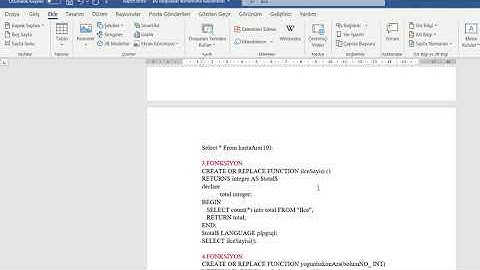 Veritabanı Yönetim Sistemleri Proje