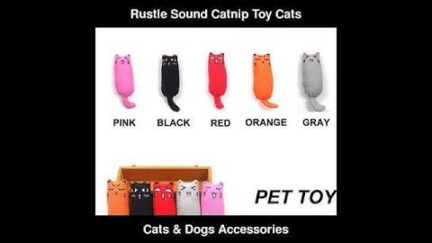 Rustle Sound Catnip Toy Cat Cute Kitten Teeth Grinding Plush Thumb Pillow | Cats & Dogs Accessories