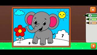 Color by Number for Kids 🐶🎨 | Fun Educational GameColoring Game for Kids |  screenshot 1