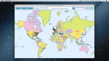 Demo of Curated Real Time Visualization of Twitter Data (Built with Processing)