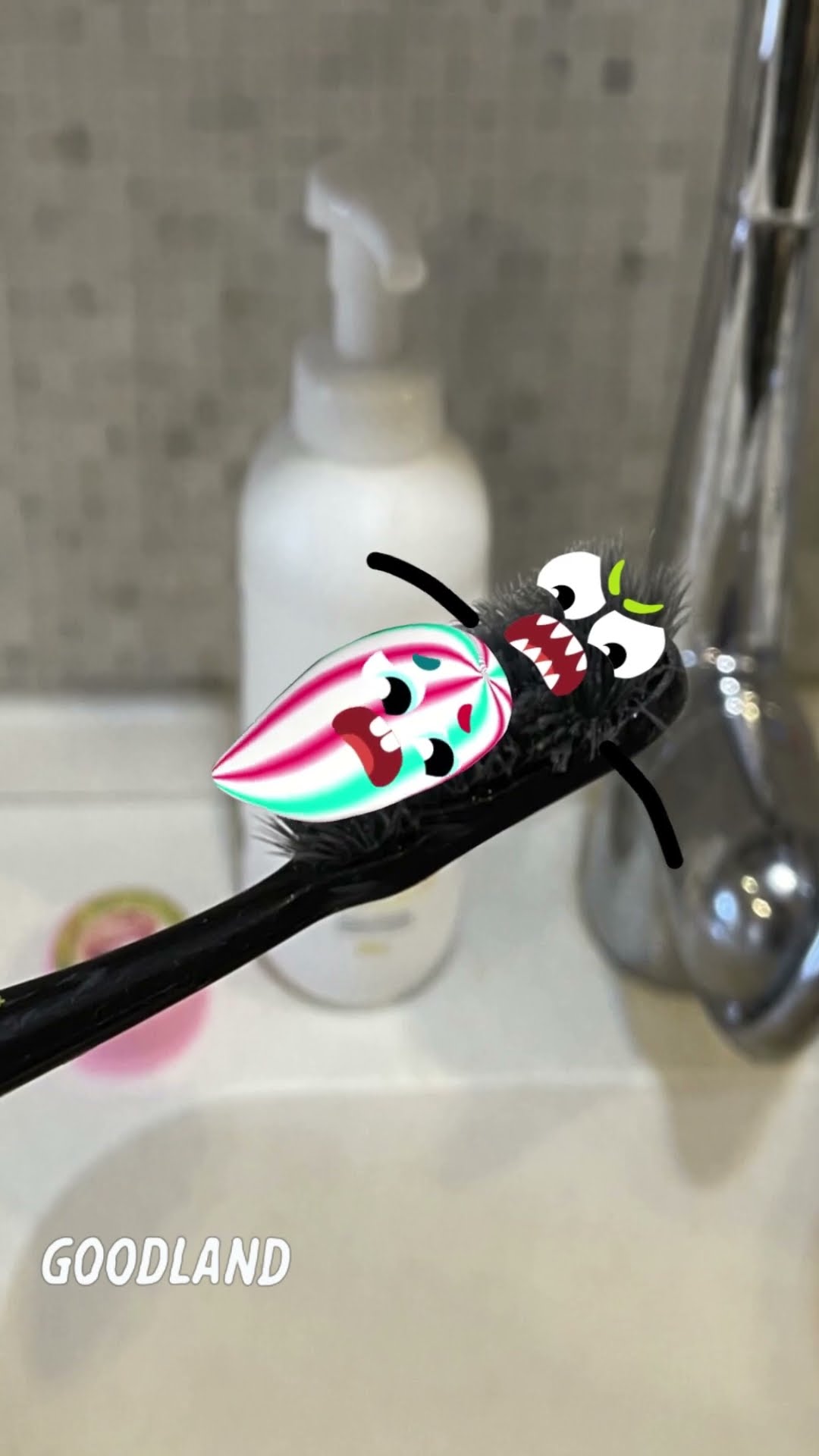Goodland | The toothbrush is scary ? #doodles #animation #cartoon #GOODLAND