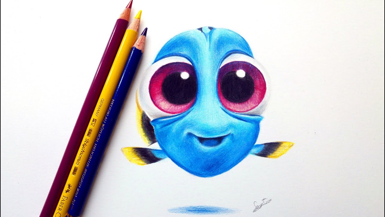 pencil art ideas drawing Leontine baby Disney's  Dory'! Dory  from 'Finding Drawing