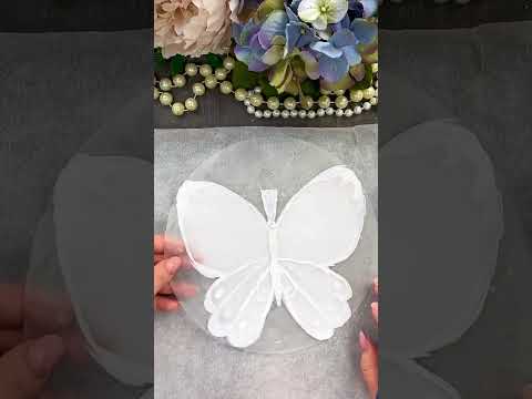 Бабочка из рисовой бумаги #тортдекор #декорторта #кондитер #оформленияторта