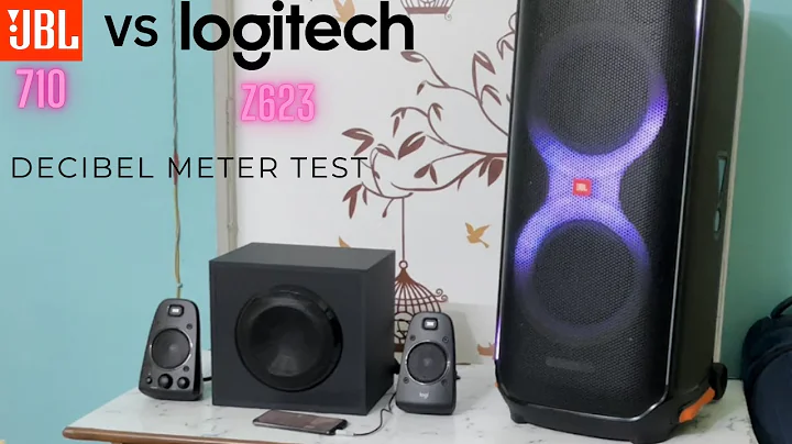 JBL PARTYBOX 710 vs LOGITECH Z623 DECIBEL METER AUDIO TEST