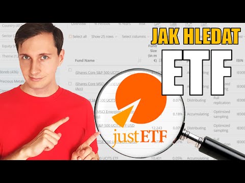 Jak efektivně vyhledávat a vybírat ETF na Just ETF - NÁVOD