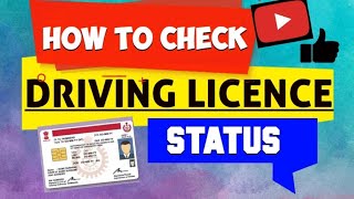 HOW TO CHECK DRIVING LICENCE STATUS ‎@E-WAY13
