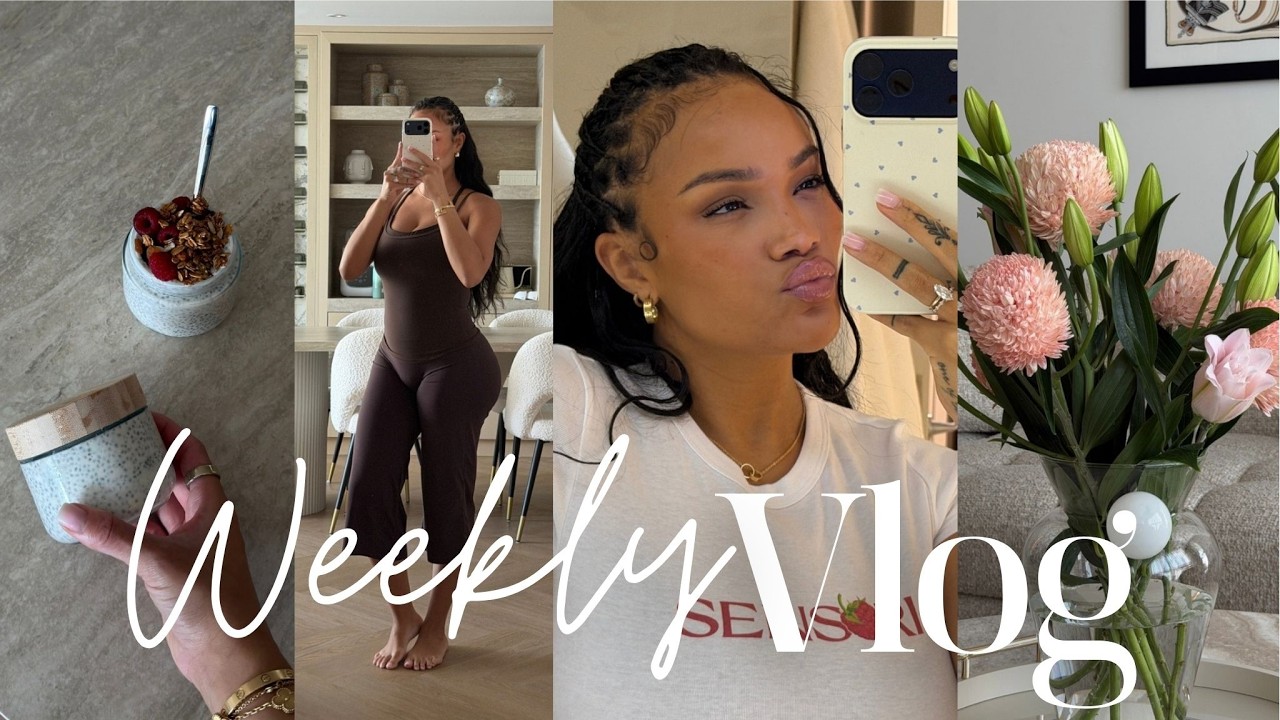 weekly vlog | healthy recipes + pouring back into me + braid takedown & more! allyiahsface vlog
