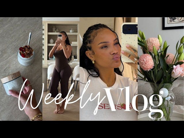weekly vlog | healthy recipes + pouring back into me + braid takedown & more! allyiahsface vlog