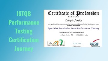 ISTQB Performance Testing Certification Journey