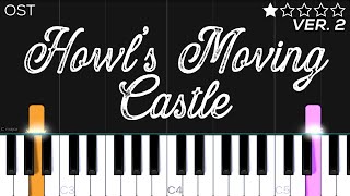 Howl’s Moving Castle Theme | EASY Piano Tutorial