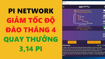 pi network giảm tốc độ đào tháng 4- quay thưởng nhận 3,14 pi- achi kiếm tiền online