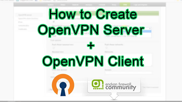 OpenVPN Server Setup & Configure with EFW Firewall