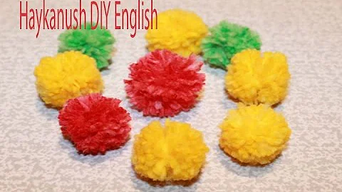 How to Make Mini Yarn Pom Poms Easy DIY