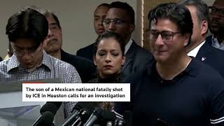 'He did not deserve to die,' says son of man killed by ICE