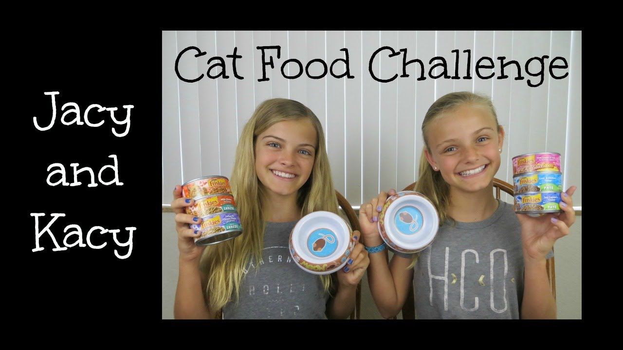 Jacy And Kacy Cat Food Challenge Jacy And Kacy Cat Food Challenge