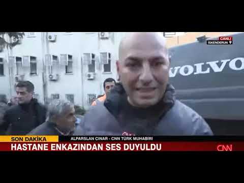 depremden kurtarılıyor - İskenderun devlet hastanesi