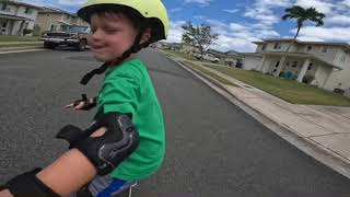 Jack and Connor learning how to skate