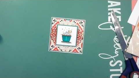 Birthday Cupcake Card - Unity Stamp