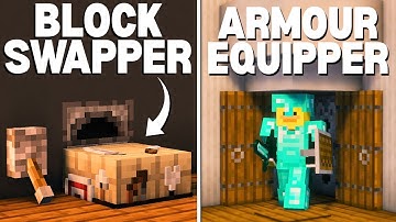 Minecraft: 5+ USEFUL Redstone Build Hacks!