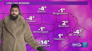 WEATHER IMPACT: Northeastern and central Pennsylvania records its coldest day in more than 2 years