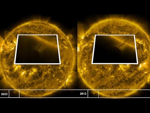 UFO tethered to the sun at the same spot as the UFO 10 years ago