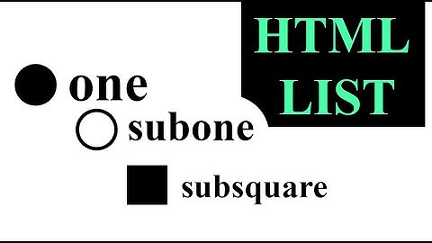 How to Add Dots, White Dots, AND Black Squares to HTML LISTS