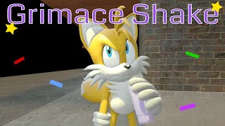 Tails tastes the Grimace Shake!