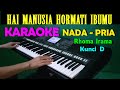 KERAMAT - Rhoma Irama KARAOKE Nada Cowok / Pria , HD