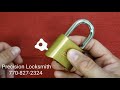 Master Lock combination changing 175 model