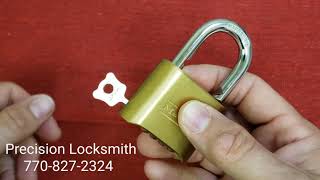 Master Lock combination changing 175 model