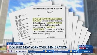 DOJ sues New York over immigration policies