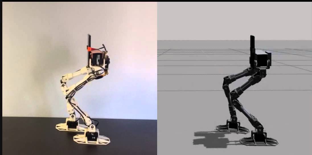 3D printed compliant robot walking 