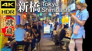 【4K HDR】新橋/賑わう露天居酒屋 Tokyo Shimbashi / Japanese open-air pubs