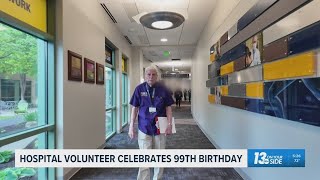 At 99, this Navy veteran still volunteers every Monday at West MI hospital
