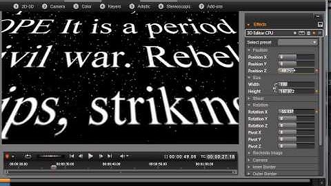 Avid Pinnacle Studio 16 Star Wars Credit Roll Tutorial and Star Field in 5Min Paul Holtz