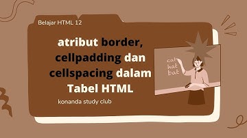 Penggunaan Atribut Border, Cellpadding, Cellspacing pada Tabel HTML | Belajar HTML 12