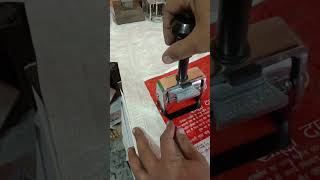 Pouch Mrp, Exp, Batch no. Printing Machine | Hand Stamping Machine