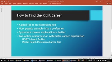 How to Find the Right Career