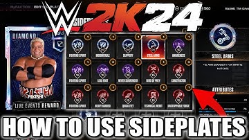 HOW TO USE SIDEPLATES !!! WWE 2K24 MYFACTION