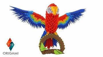 3D Origami - Little Parrot