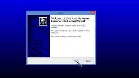 Installing Hema Navigator Explorer on a PC - Hema Navigator HN7