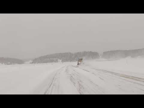 Ледовая переправа р. Обь п.Приобье- п.Андра.