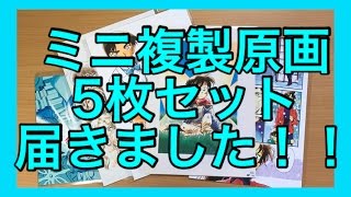 サンデー全サの名探偵コナンミニ複製原画５枚セット届いた！