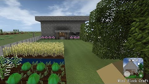 mini block craft | how to build a simple survival house | part-2 |