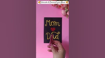 Writing 🥰Mom 💓Dad #letteralovers #art #drawing #diycalligraphy  #viralshort #craft #yt #glitter #lv