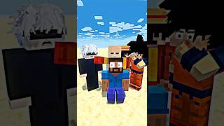 Saitama take it seriously 💀 #onepunchman #minecraft