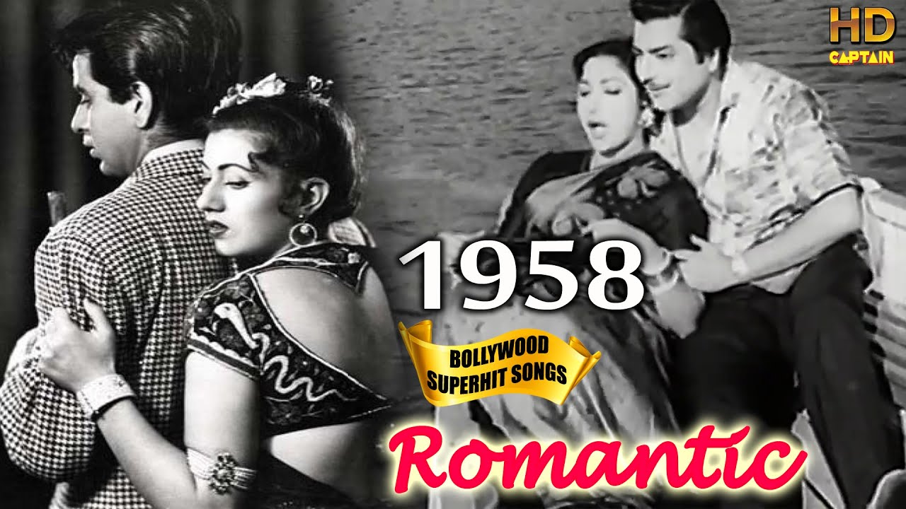 1958 Bollywood Love  Romantic Songs Video  Most Popular Bollywood Hindi Gaane