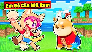 SINH TỐ TEAM BẤT NGỜ KHI HIHA BIẾN THÀNH EM BÉ CÚN SHIBA LUFFY TRONG MINECRAFT 💥🤩